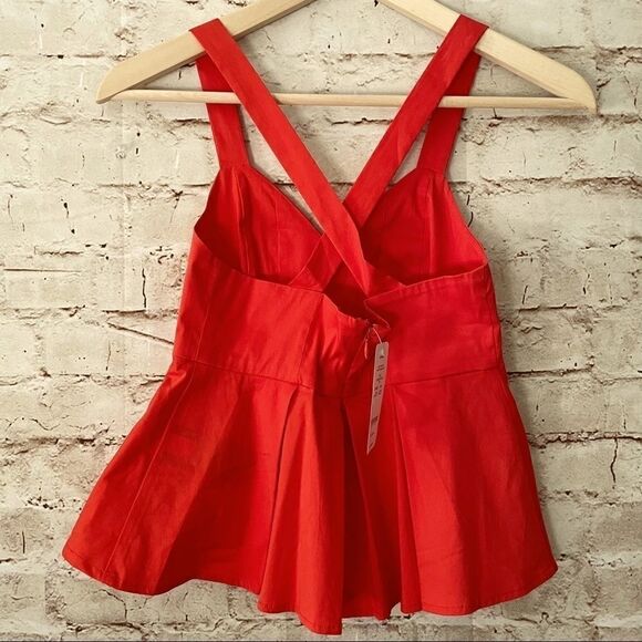 Bebe peplum babydoll cropped top - Picture 5 of 8
